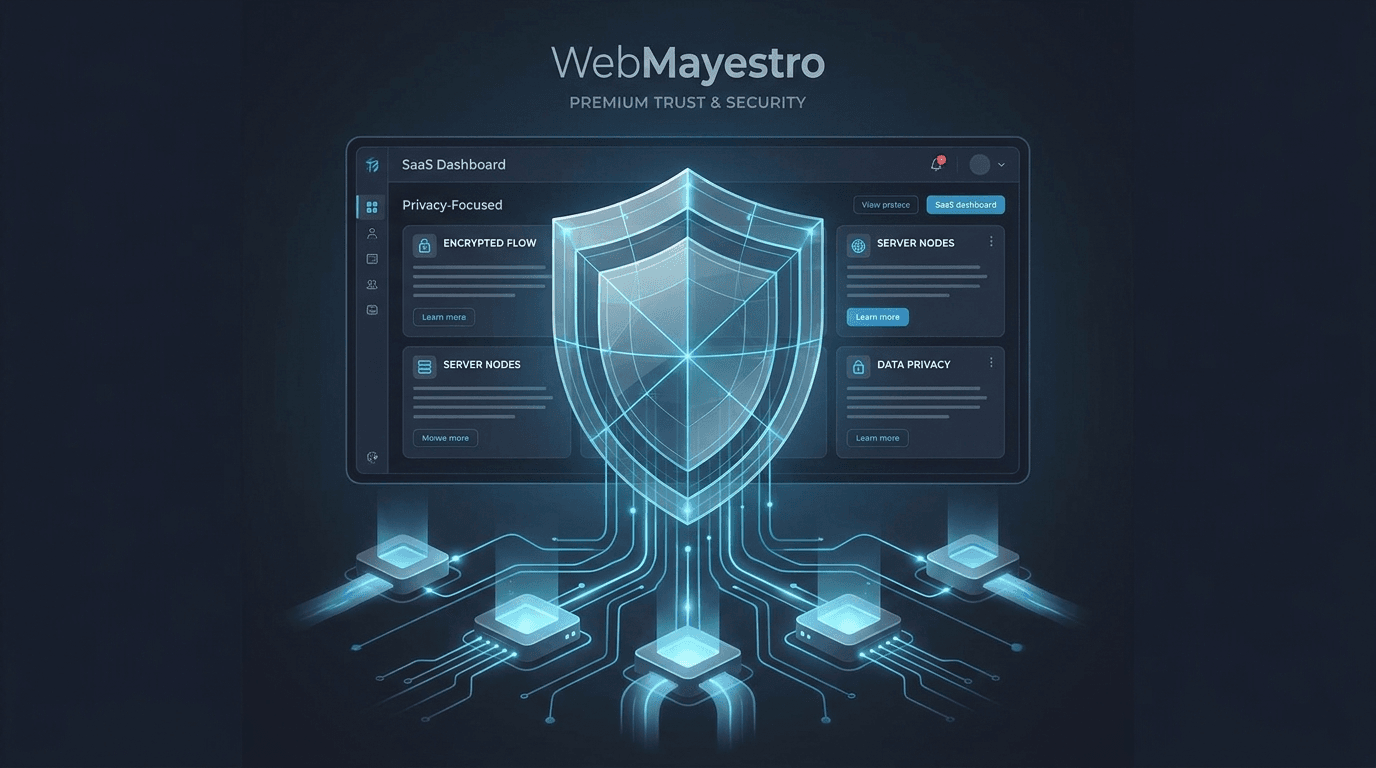 Trust and security visual for responsible SaaS data handling